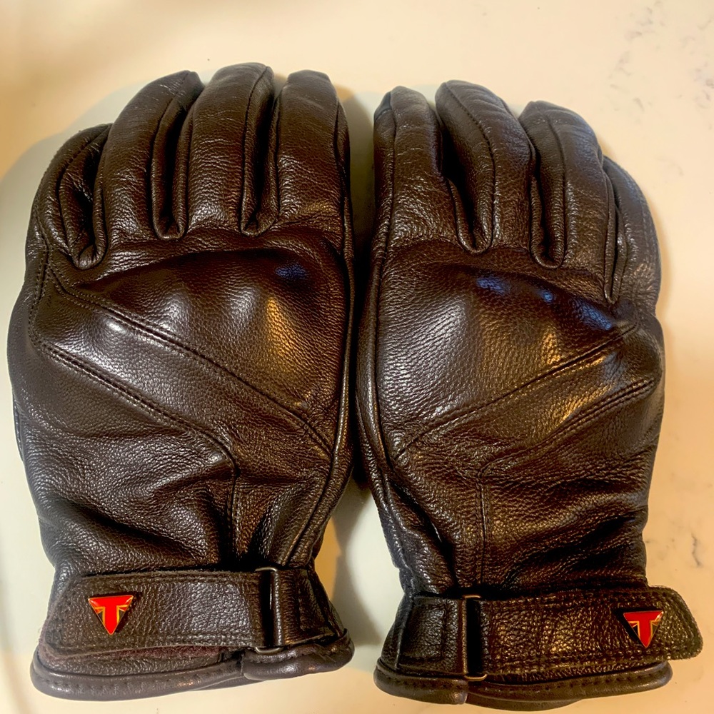 Touch Screen! Leather Motorcycle Gloves